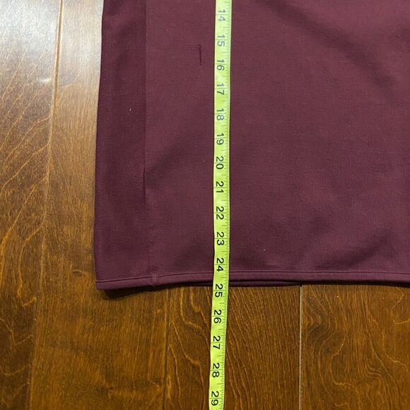 Hugo Boss Regular Fit 1/4 Zip Casual Burgundy Black Collar Sweatshirt Men's XL - Picture 11 of 11